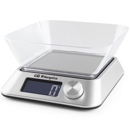 Orbegozo PC 1030 Báscula de Cocina Electrónica hasta 5 kg Plata